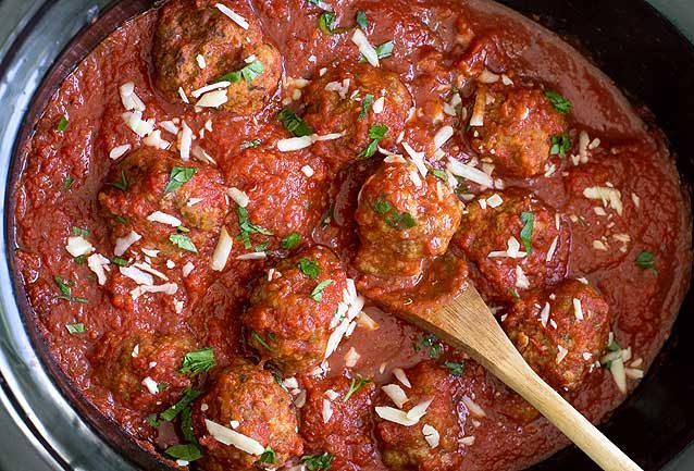Slow Cooker Italian Meatballs