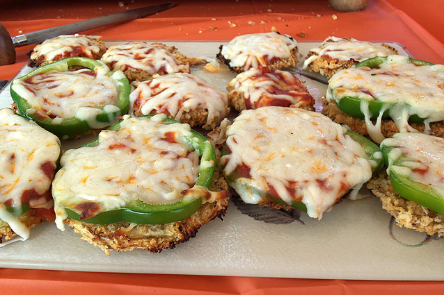 Eggplant Pizza Poppers